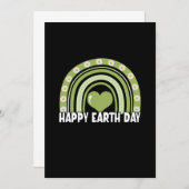 Earth Day 2022 Happy Earth Day Rainbow Save The Date (Voorkant / Achterkant)