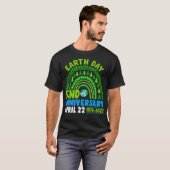 Earth Day 2022 Rainbow Trendy 52e Jubileum Kind T-shirt (Voorkant volledig)