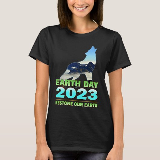 Earth Day 2023 Restore Our Earth T-shirt (Voorkant)