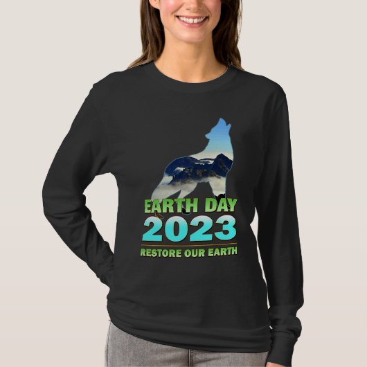 Earth Day 2023 Restore Our Earth T-shirt (Voorkant)