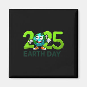 Earth Day 2025 Funny Earth Day Kinder jongens Magneet