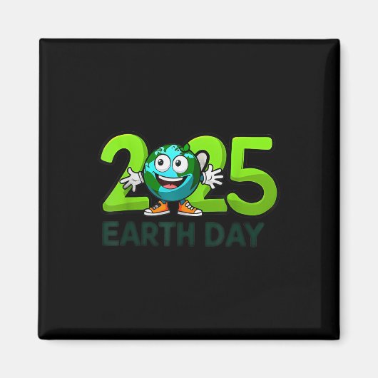 Earth Day 2025 Funny Earth Day Kinder jongens Magneet (Voorkant)