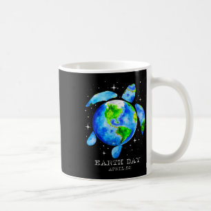 Earth Day 2025 Herstel Earth Zee Turtle Art Save T Koffiemok