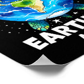 Earth Day 2025 Herstel Earth Zee Turtle Art Save T Poster (Hoek)