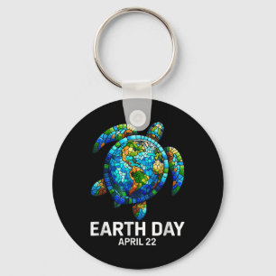 Earth Day 2025 Herstel Earth Zee Turtle Save the P Sleutelhanger