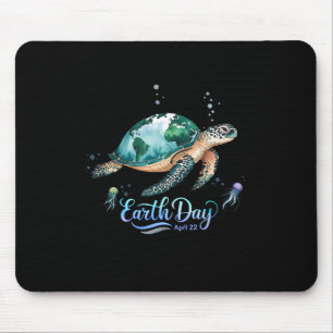 Earth Day 2025 Herstel Earth Zee Turtle voor kinde Muismat