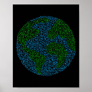 Earth Day 2025 Ontwerp wilde dieren en Zeeen Poster