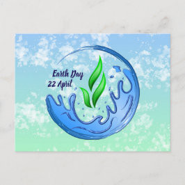 Earth Day 2025 Onze kracht Onze planeet Crest Briefkaart