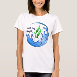 Earth Day 2025 Onze kracht Onze planeet Crest T-shirt
