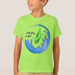 Earth Day 2025 Onze kracht Onze planeet Crest T-shirt
