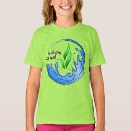 Earth Day 2025 Onze kracht Onze planeet Crest T-shirt