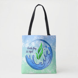 Earth Day 2025 Onze kracht Onze planeet Crest Tote Bag
