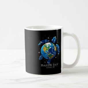 Earth Day 2025 Save Earth Zee Schildpad Art Save t Koffiemok