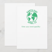 Earth Day, 22 april (Voorkant / Achterkant)