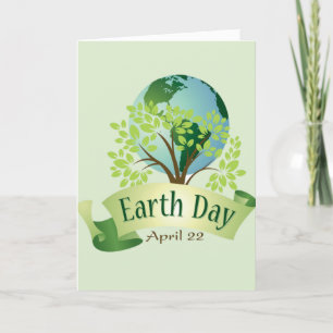 Earth Day 22 april Kaart