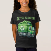 Earth Day 22 april Recyclen Truck is de oplossing T-shirt (Voorkant)