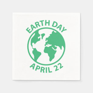 Earth Day, 22 april Servetten