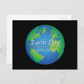 Earth Day 50 Year Jubileum 2020 Briefkaart (Voorkant / Achterkant)