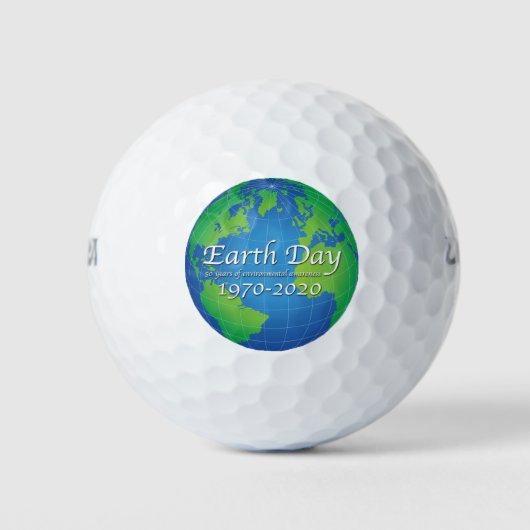 Earth Day 50 Year Jubileum 2020 Golfballen (Voorkant)