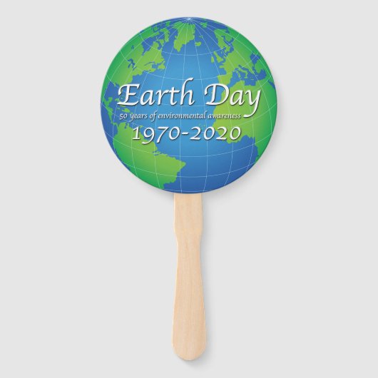 Earth Day 50 Year Jubileum 2020 Handwaaier (Voorkant)