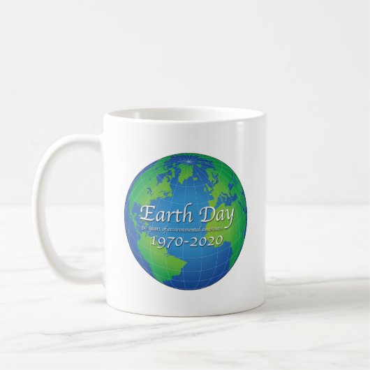 Earth Day 50 Year Jubileum 2020 Koffiemok (Links)