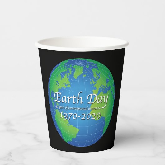 Earth Day 50 Year Jubileum 2020 Papieren Bekers (Voorkant)