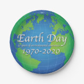 Earth Day 50 Year Jubileum 2020 Papieren Bordje (Voorkant)