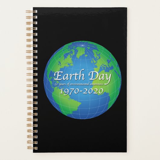 Earth Day 50 Year Jubileum 2020 Planner (Voorkant)