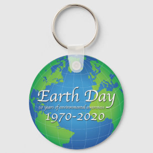 Earth Day 50 Year Jubileum 2020 Sleutelhanger