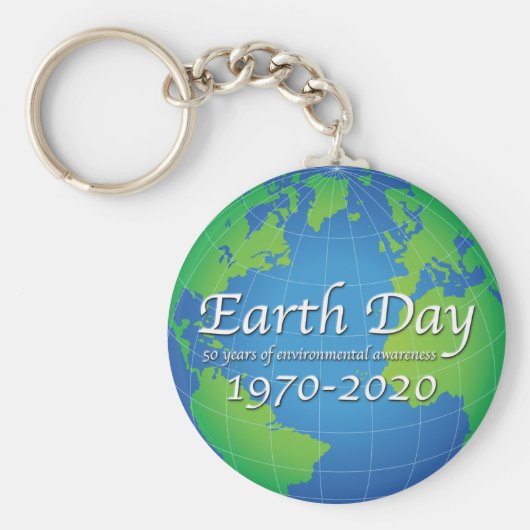 Earth Day 50 Year Jubileum 2020 Sleutelhanger (Voorkant)