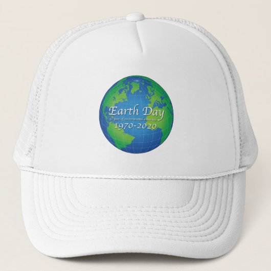 Earth Day 50 Year Jubileum 2020 Trucker Pet (Voorkant)