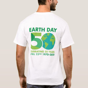 Earth Day 50th Jubileum 1970-2020 T-Shirt