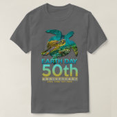 Earth Day 50th Jubileum Zee Turtle 1 T-shirt (Design voorkant)