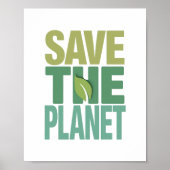 Earth Day Activisme en klimaatverandering Art Poster (Voorkant)