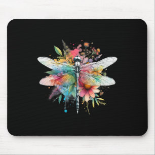 Earth Day Beautiful Dragonfly Waterverf Art Insec Muismat