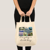 Earth Day Biologische Boodschappentas-Everyday is Tote Bag (Voorkant (product))