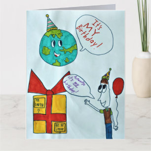 Earth Day Birthday Kaart