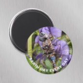 Earth Day Blauwogige Darner Dragonfly op Bloem Magneet