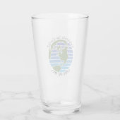 Earth Day Blue Green Wereldbol Map Planet Glas (Achterkant)