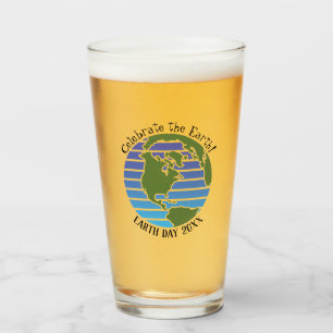 Earth Day Blue Green Wereldbol Map Planet Glas