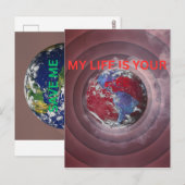 EARTH DAY BRIEFKAART (Voorkant / Achterkant)