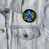 Earth Day Button | Earth Day Pin (In situ)