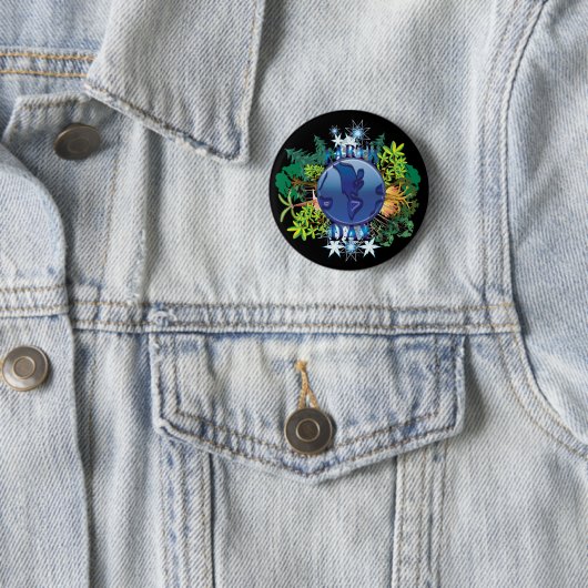Earth Day Button | Earth Day Pin (In situ)