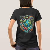 Earth Day Call to Action Women's Basic T-shirt (Achterkant)