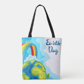 Earth Day Canvas tas (Achterkant)