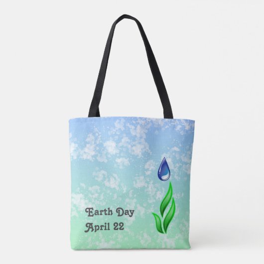 Earth Day Canvas tas (Achterkant)