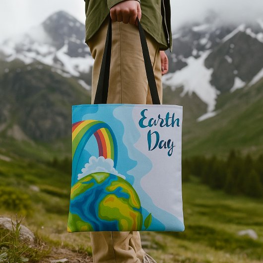 Earth Day Canvas tas