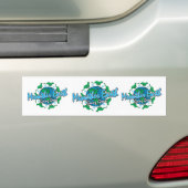 Earth Day Cats/go Green Bumpersticker (Op auto)
