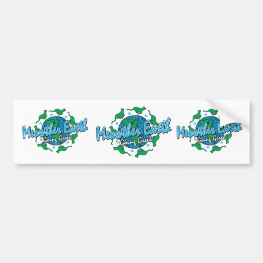 Earth Day Cats/go Green Bumpersticker (Voorkant)