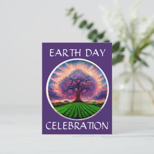 Earth Day Celebration Briefkaart (Staand voorkant)